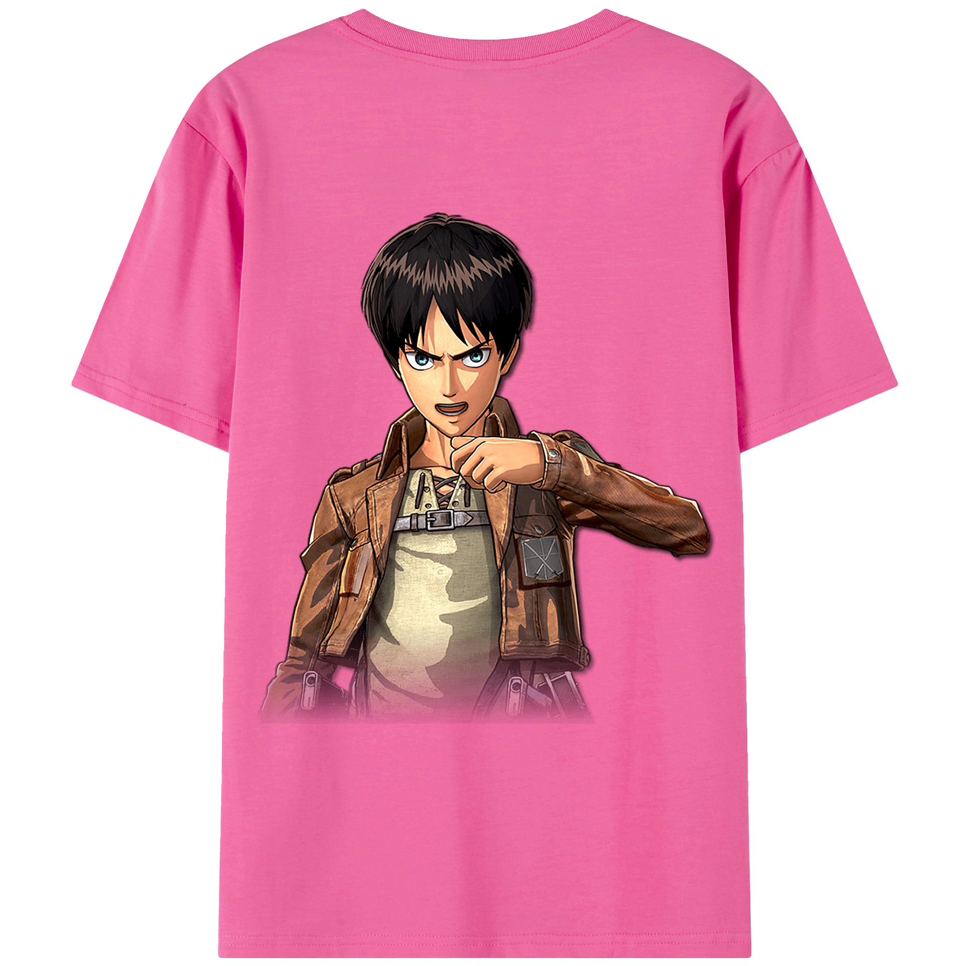 （画像用） 進撃の巨人 エレン･イェーガー Attack on Titan Eren Jäger レディース半袖Tシャツ(バックプリント)